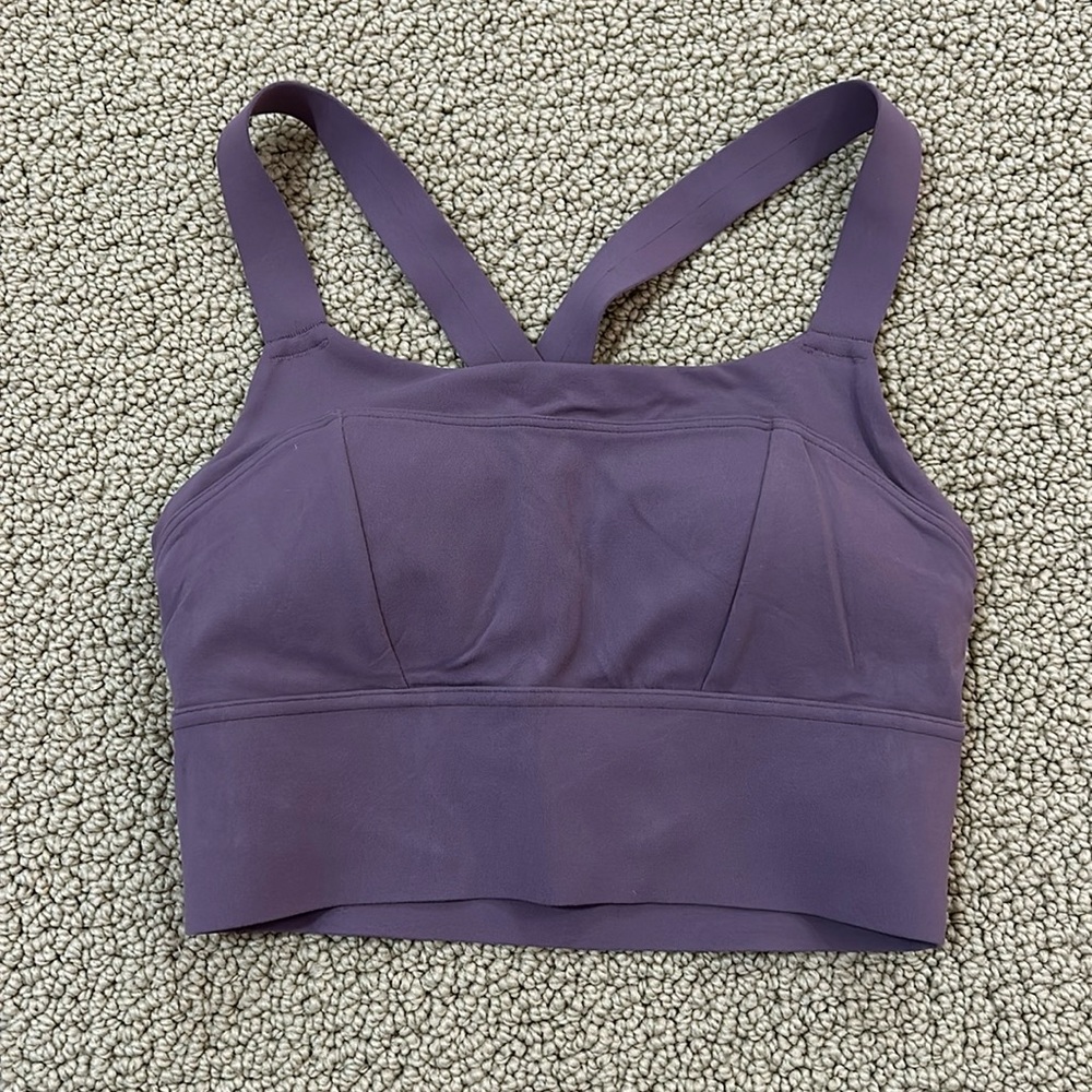 brand new-without tag, purple athleta sports bra